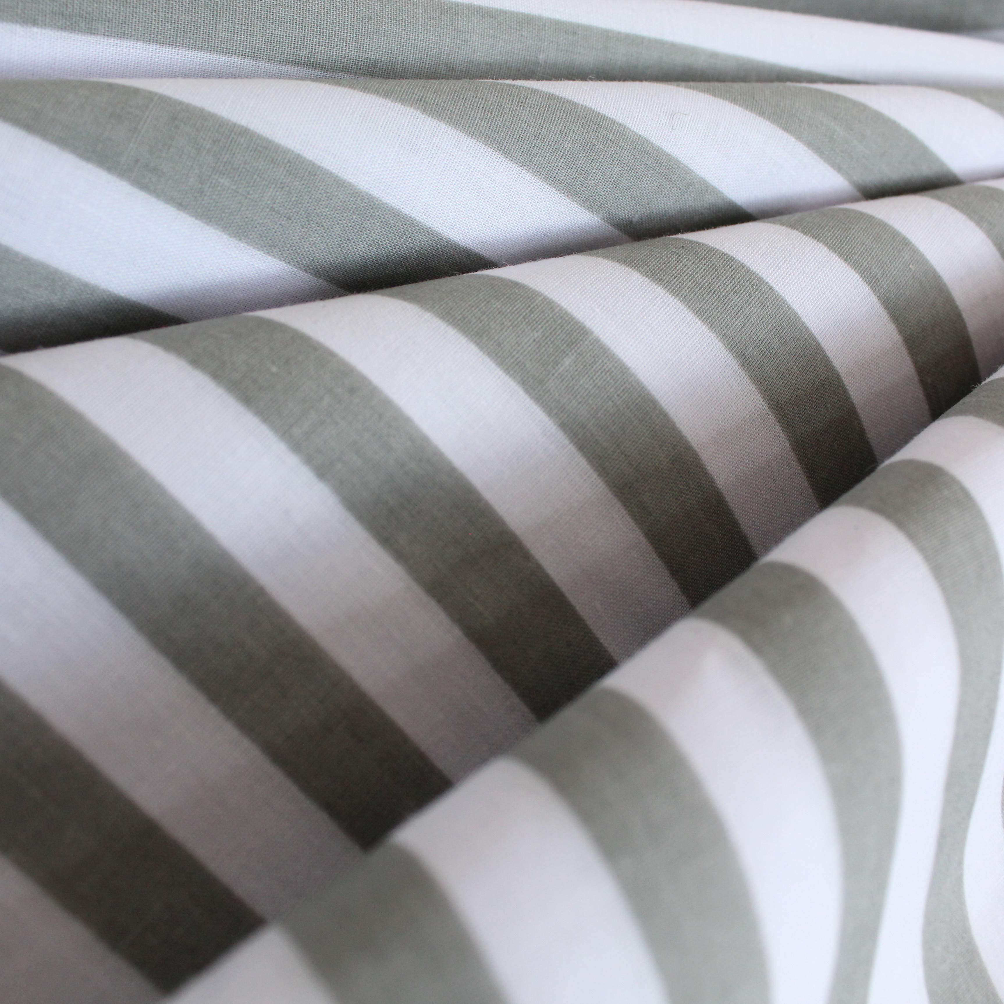 Large Stripe Polycotton Fabric, 44" Wide, Variations Available