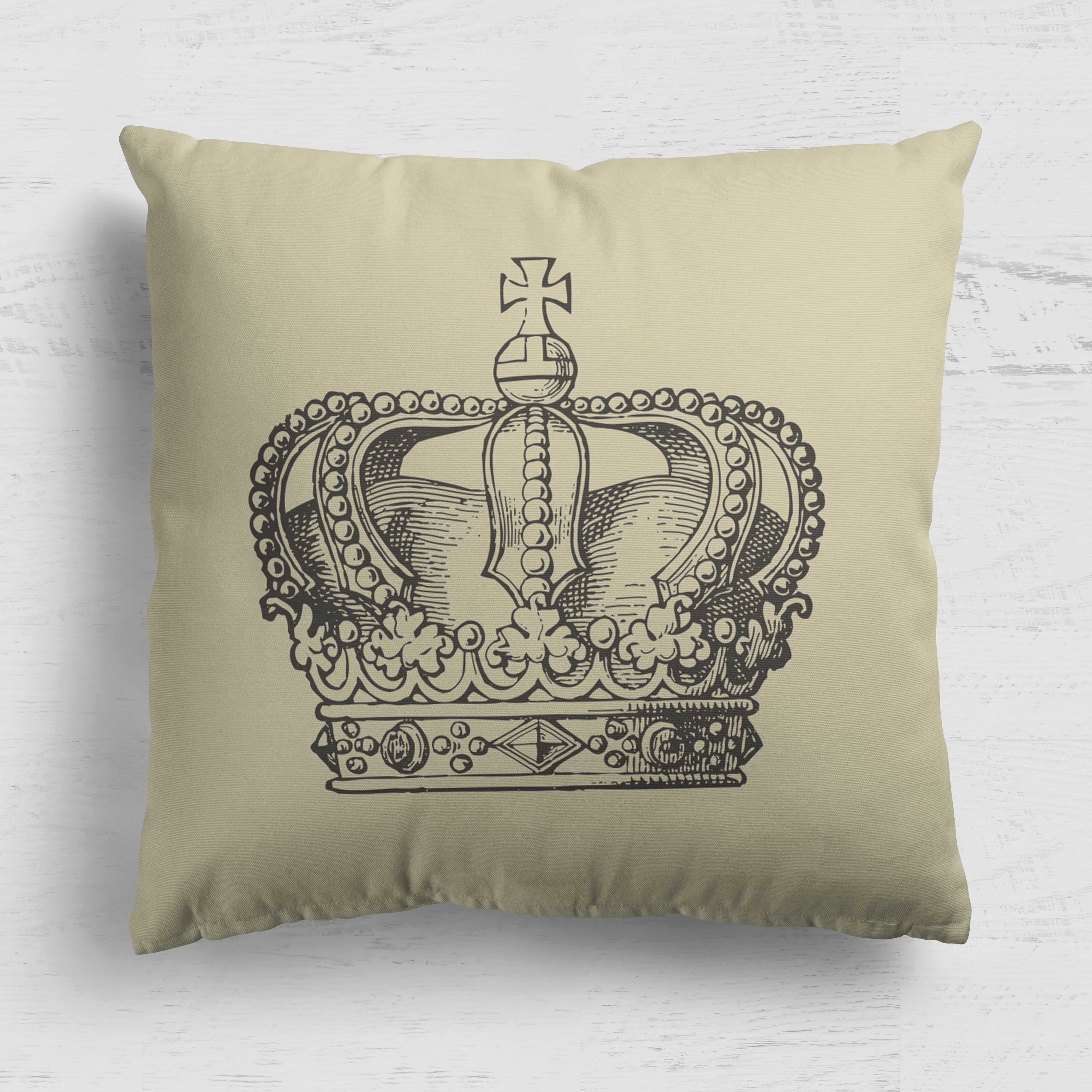 Cotton Rich Jubilee Cushion Panel With Backing Panel- Crown
