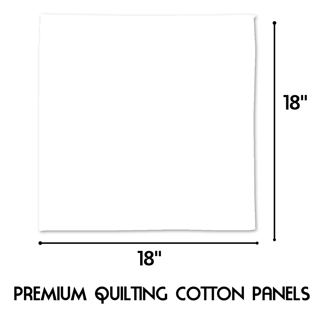 100% Quilting Cotton Cushion Panel - Blue Tits - 18" x 18"