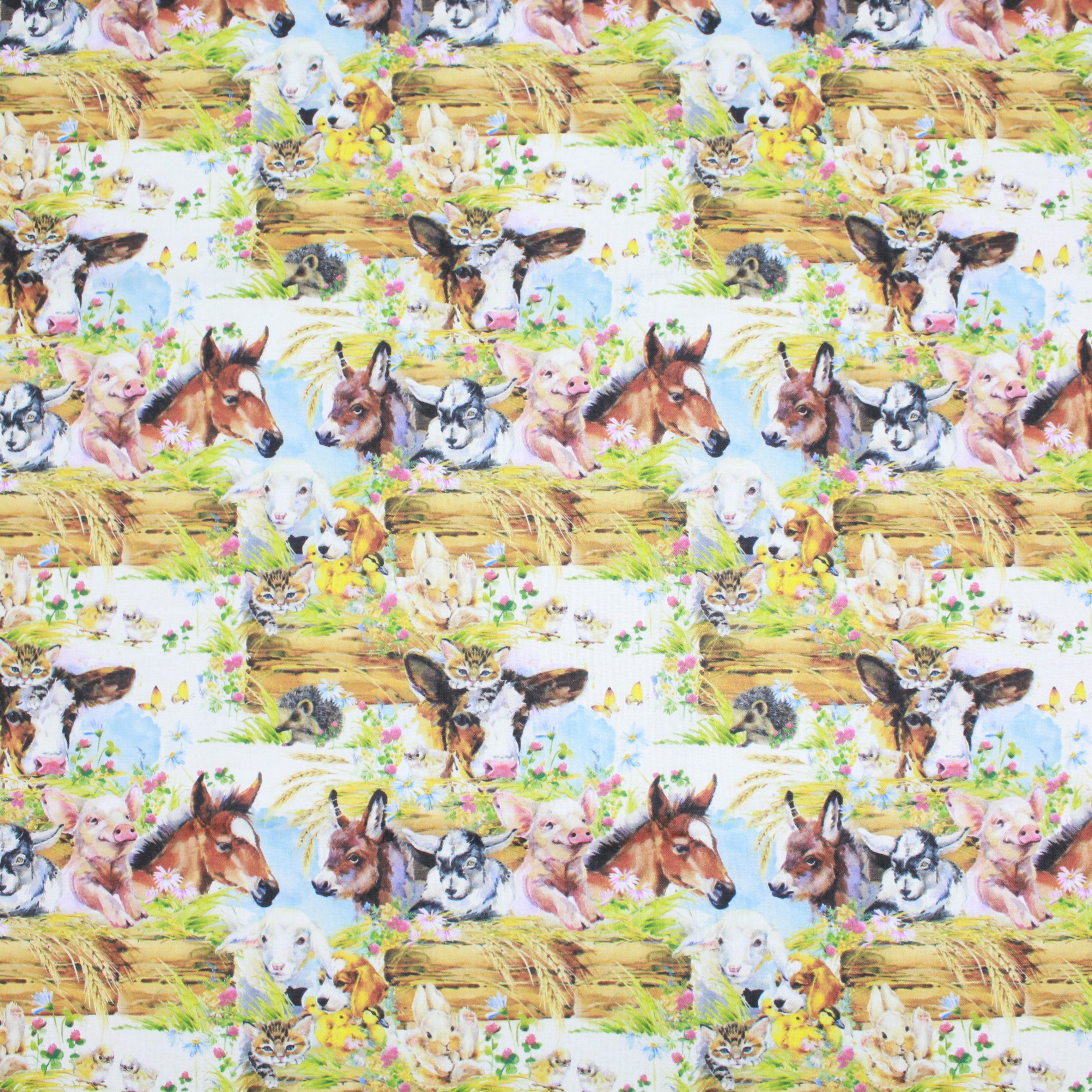 100% Cotton - Animal Farm- 145cm Wide