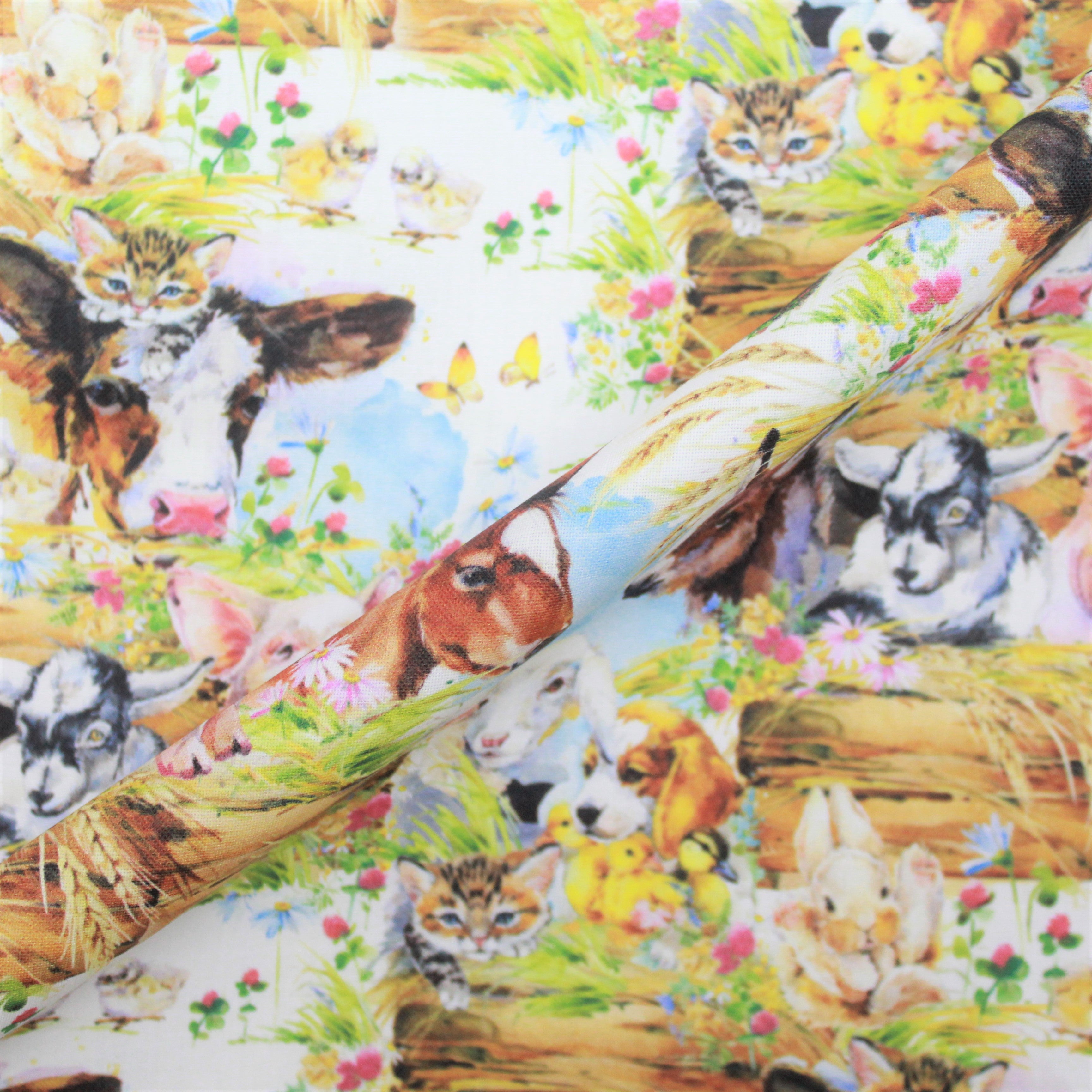 100% Cotton - Animal Farm- 145cm Wide