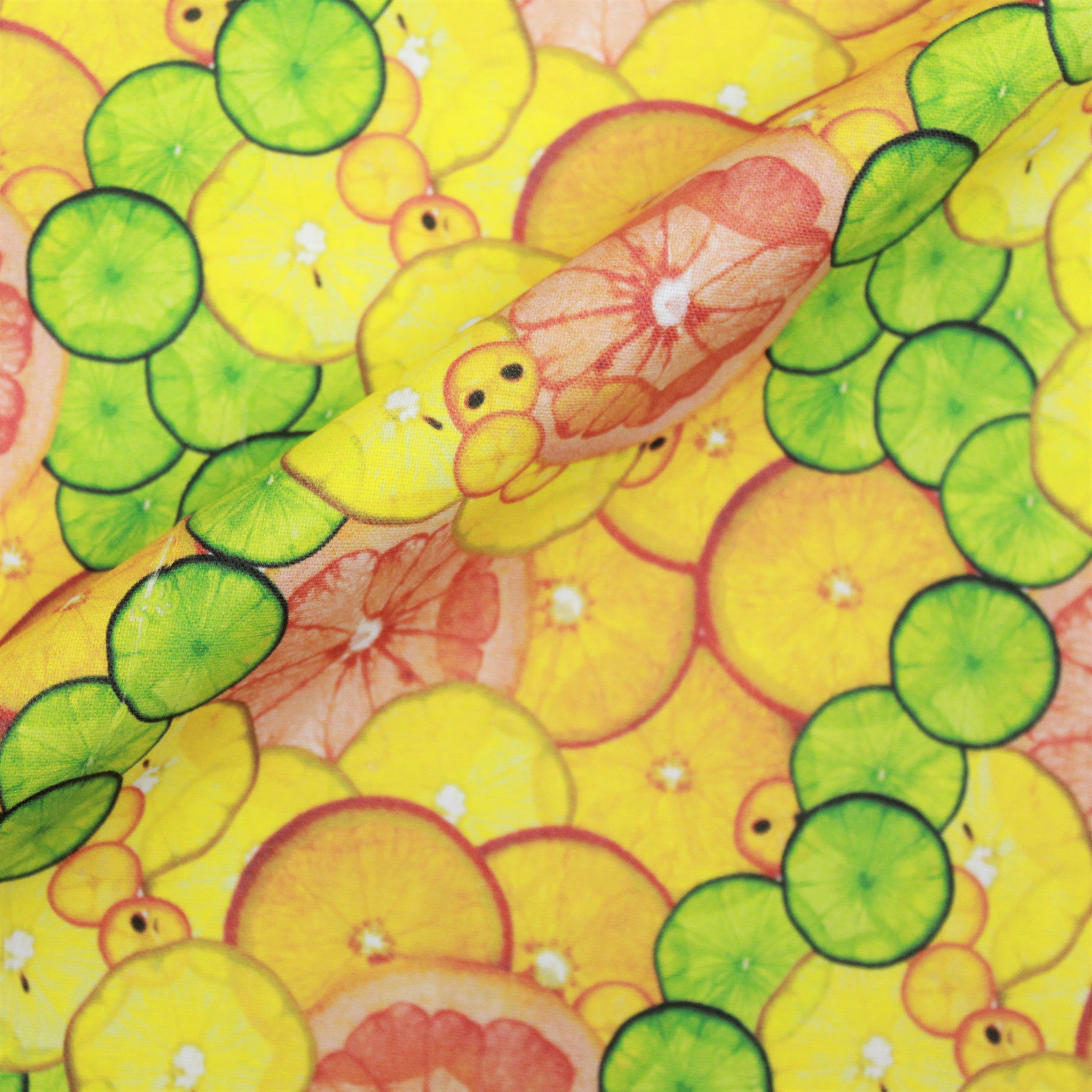 100% Cotton - Fresh Citrus- 145cm Wide