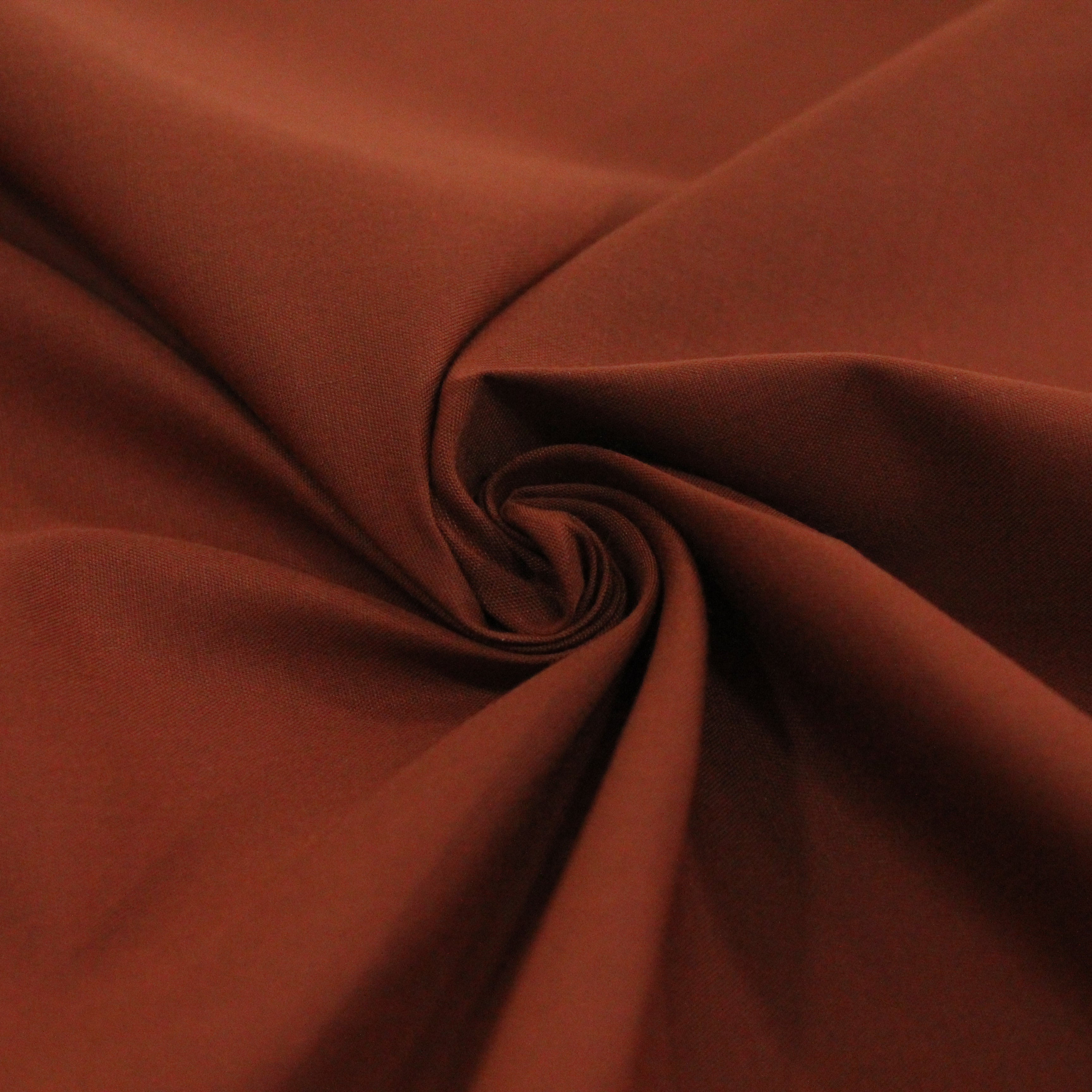 Premium Plain Polycotton Fabric, 60° Washable, 45"- Teracotta