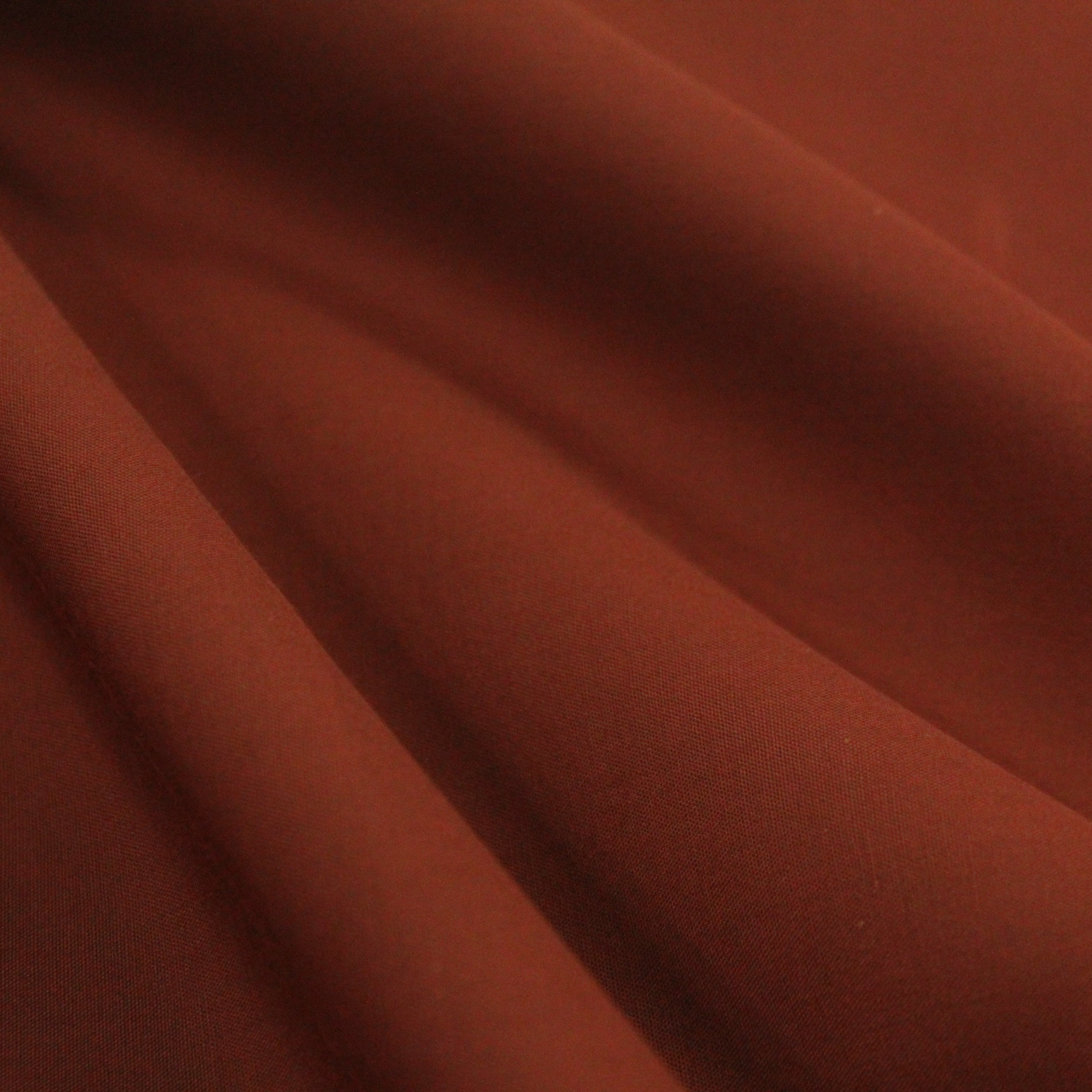 Premium Plain Polycotton Fabric, 60° Washable, 45"- Teracotta