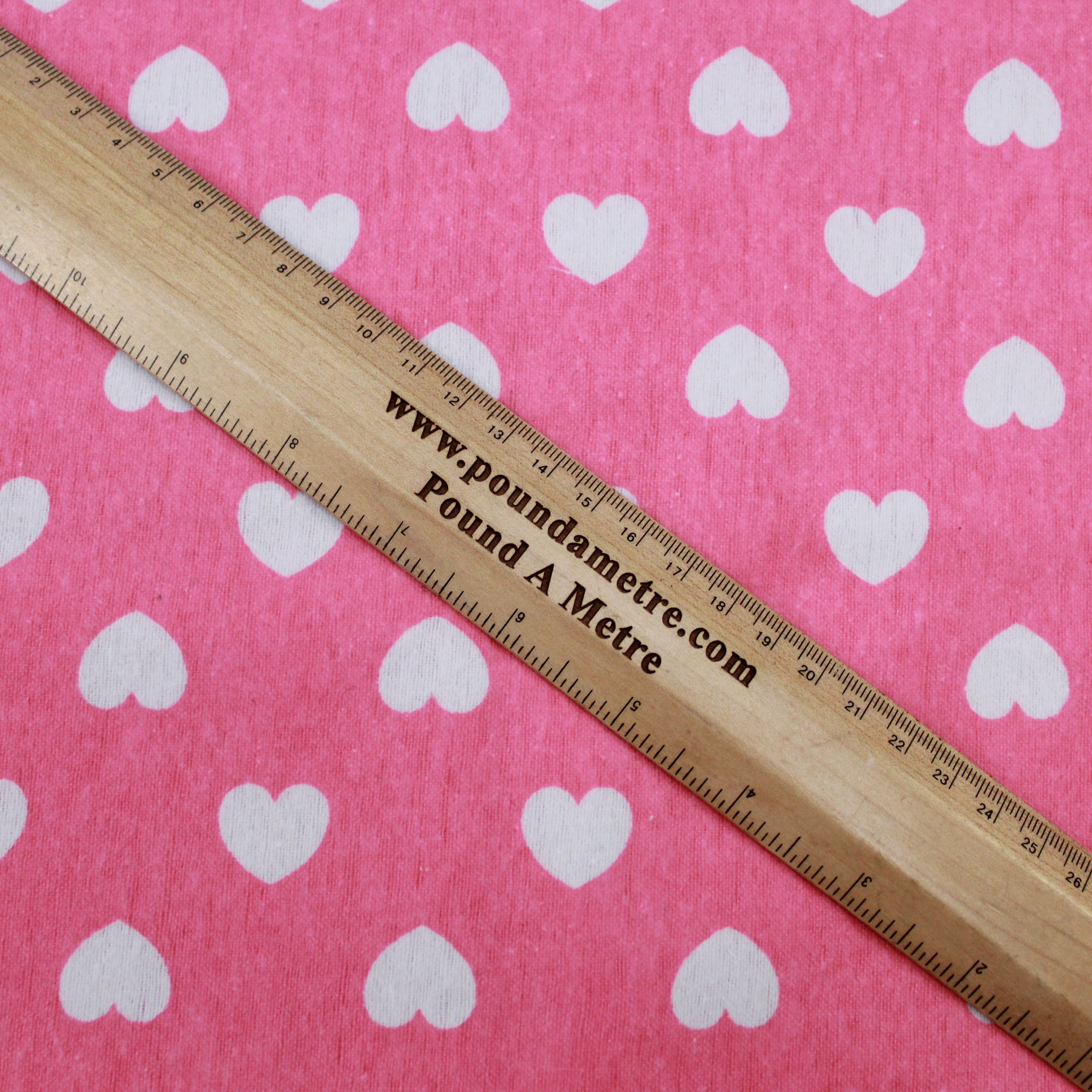 High Quality Brushed Cotton - Hearts - 60" Wide