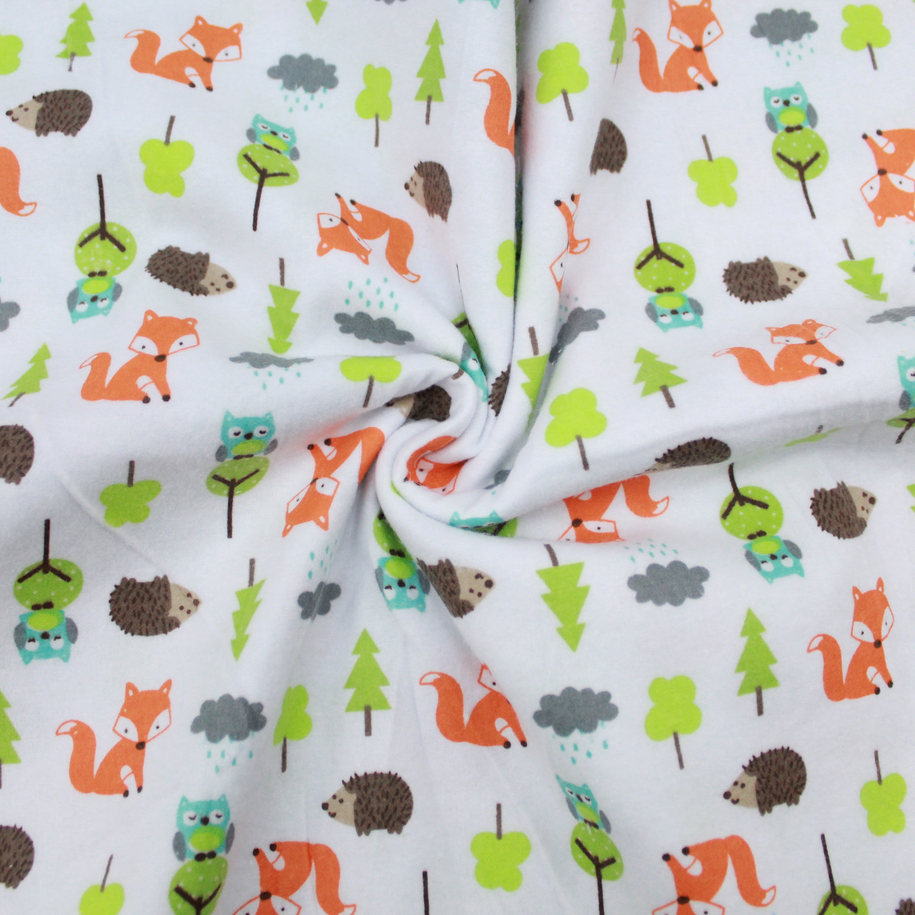 High Quality Brushed Cotton - Forest Friends - 60" Wide