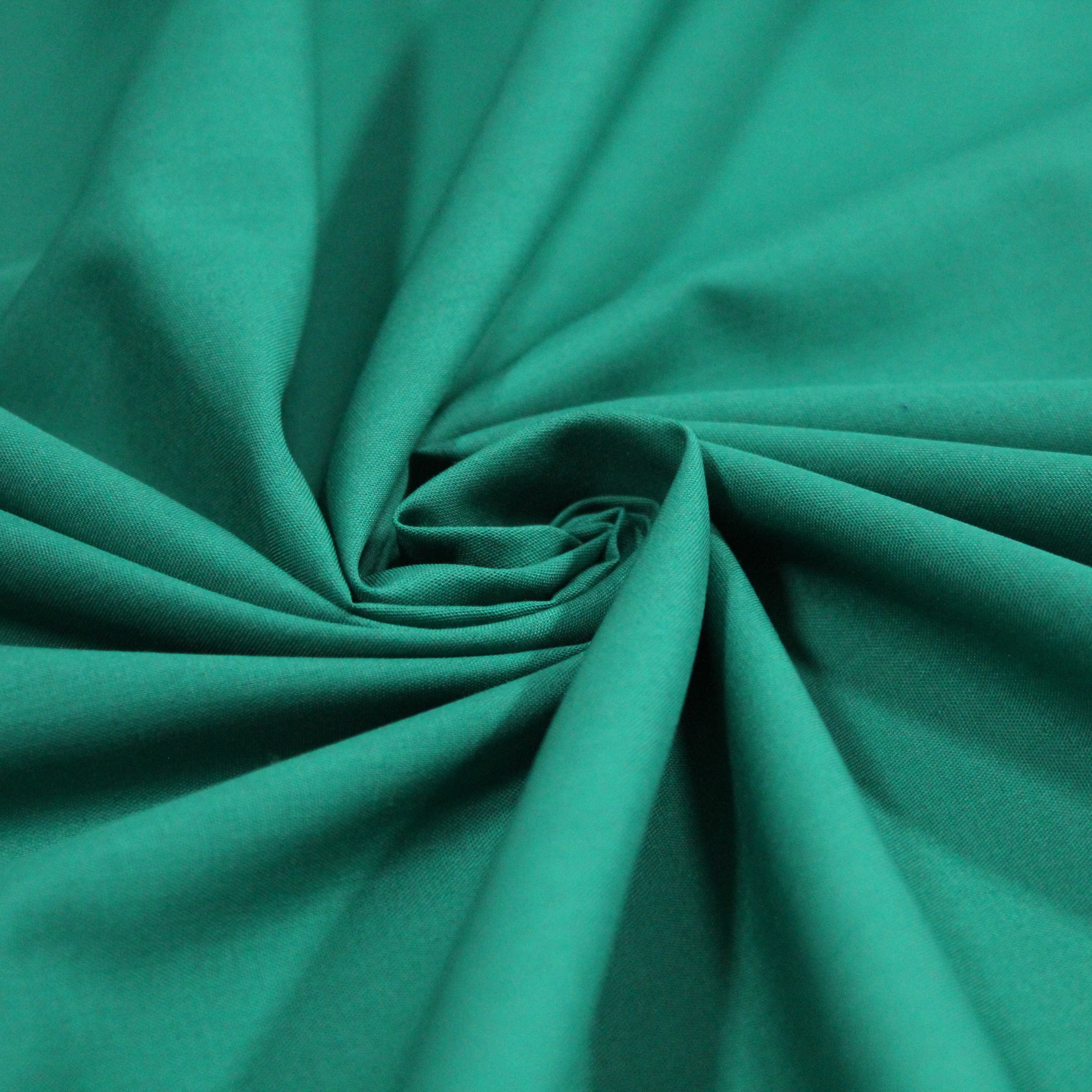 Premium Plain Polycotton Fabric, 60° Washable, 45"- Jade Green