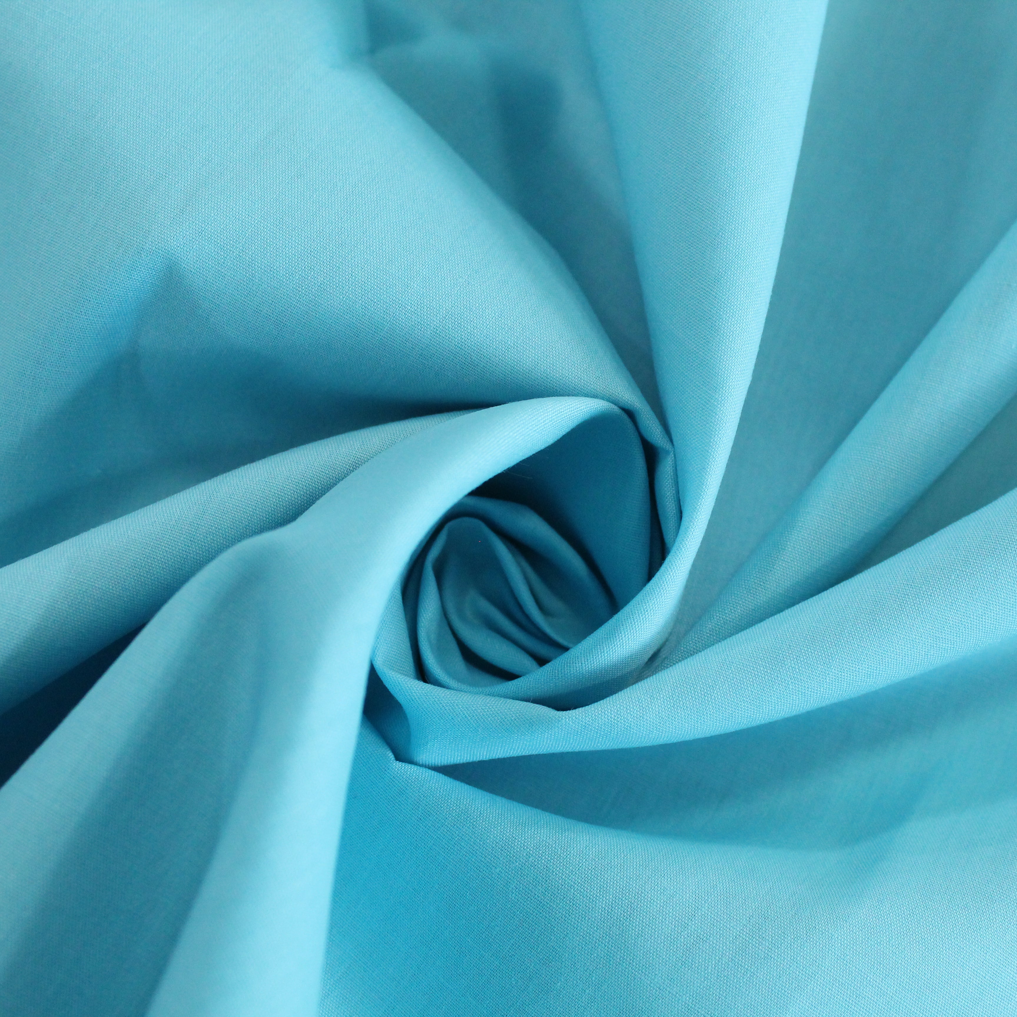 Premium Plain Polycotton Fabric, 60° Washable, 45"- Sky Blue
