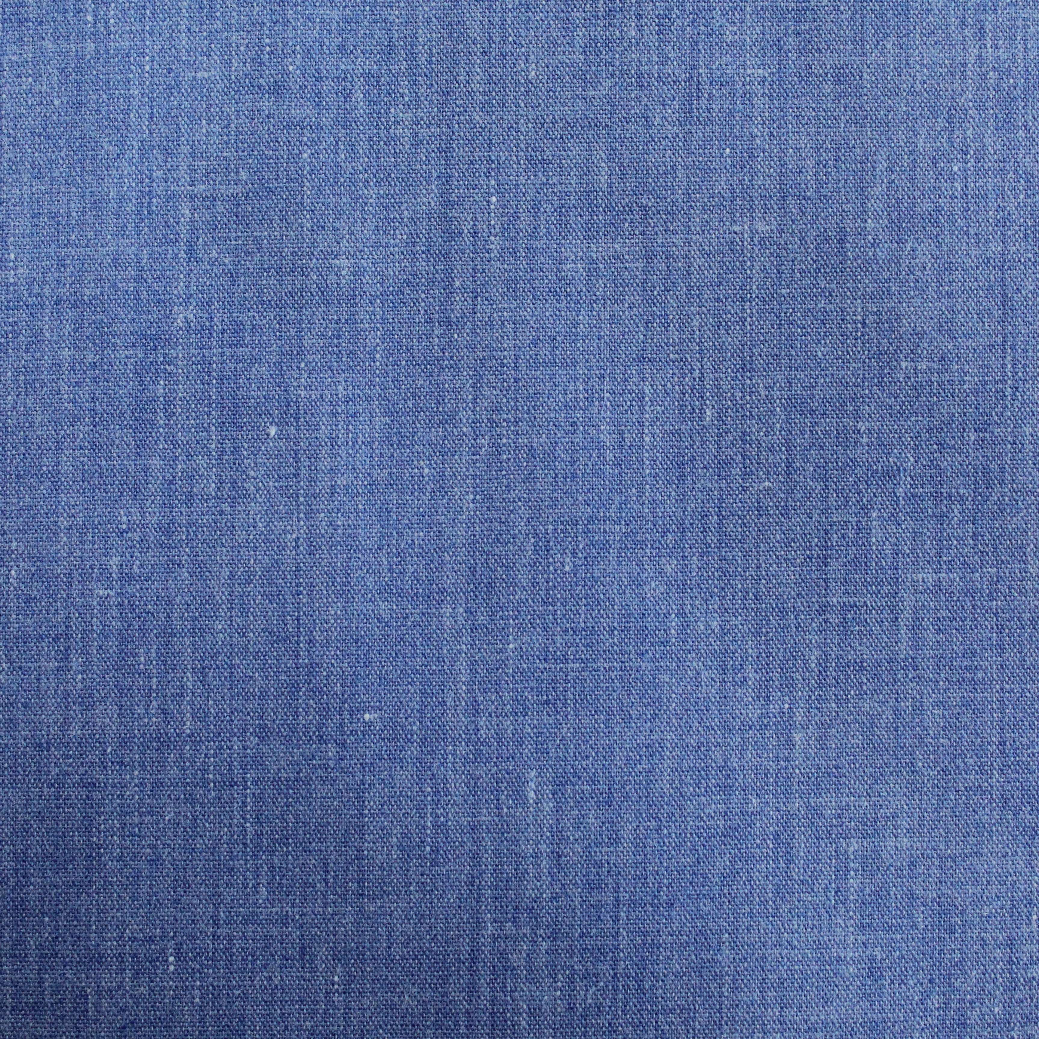 Premium Plain Polycotton Fabric, 60° Washable, 45"- Chambray Blue