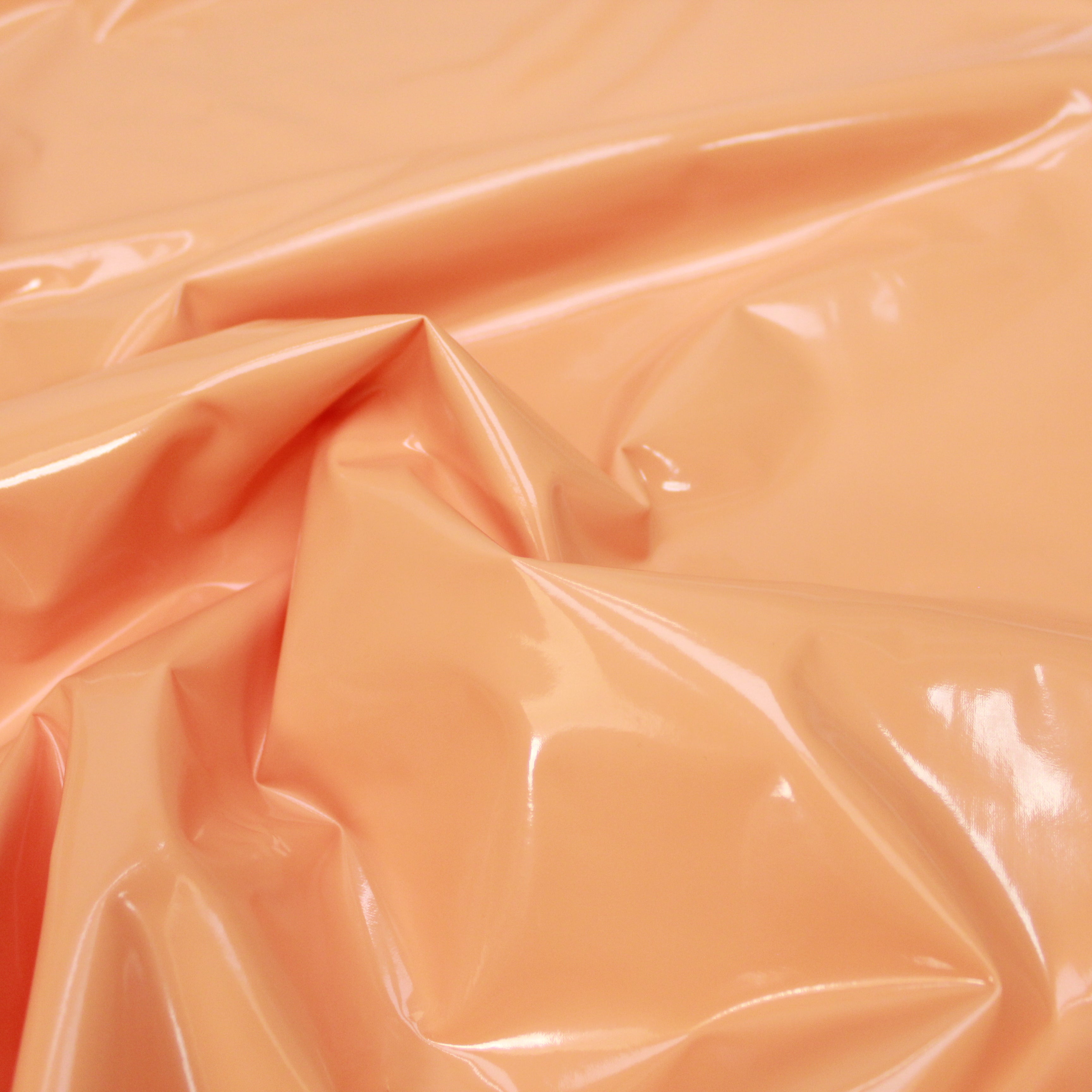 Premium Quality Luxury High Gloss Soft PVC Vinyl Fabric 55" Wide - Orange