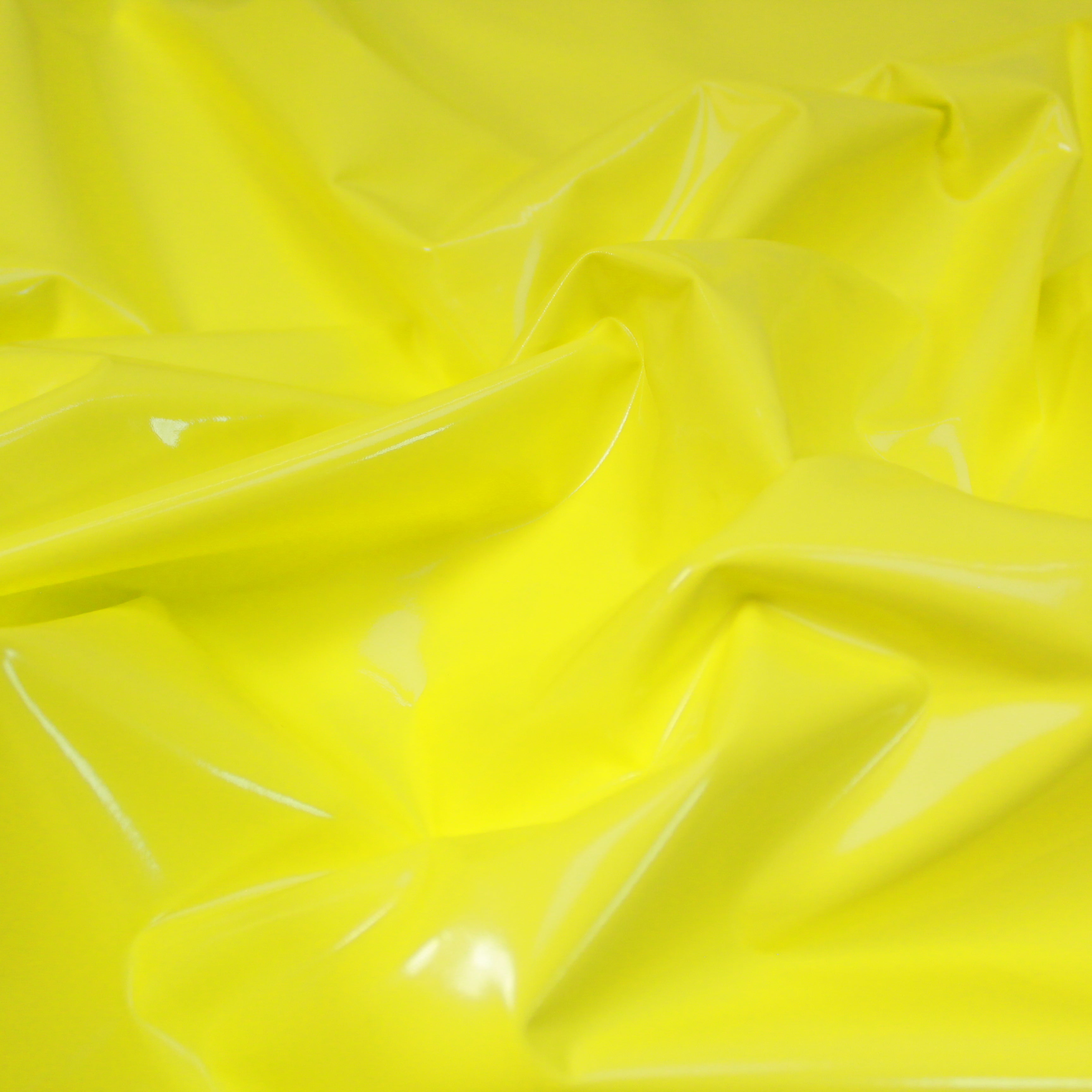 Premium Quality Luxury High Gloss Soft PVC Vinyl Fabric 55" Wide - Yellow