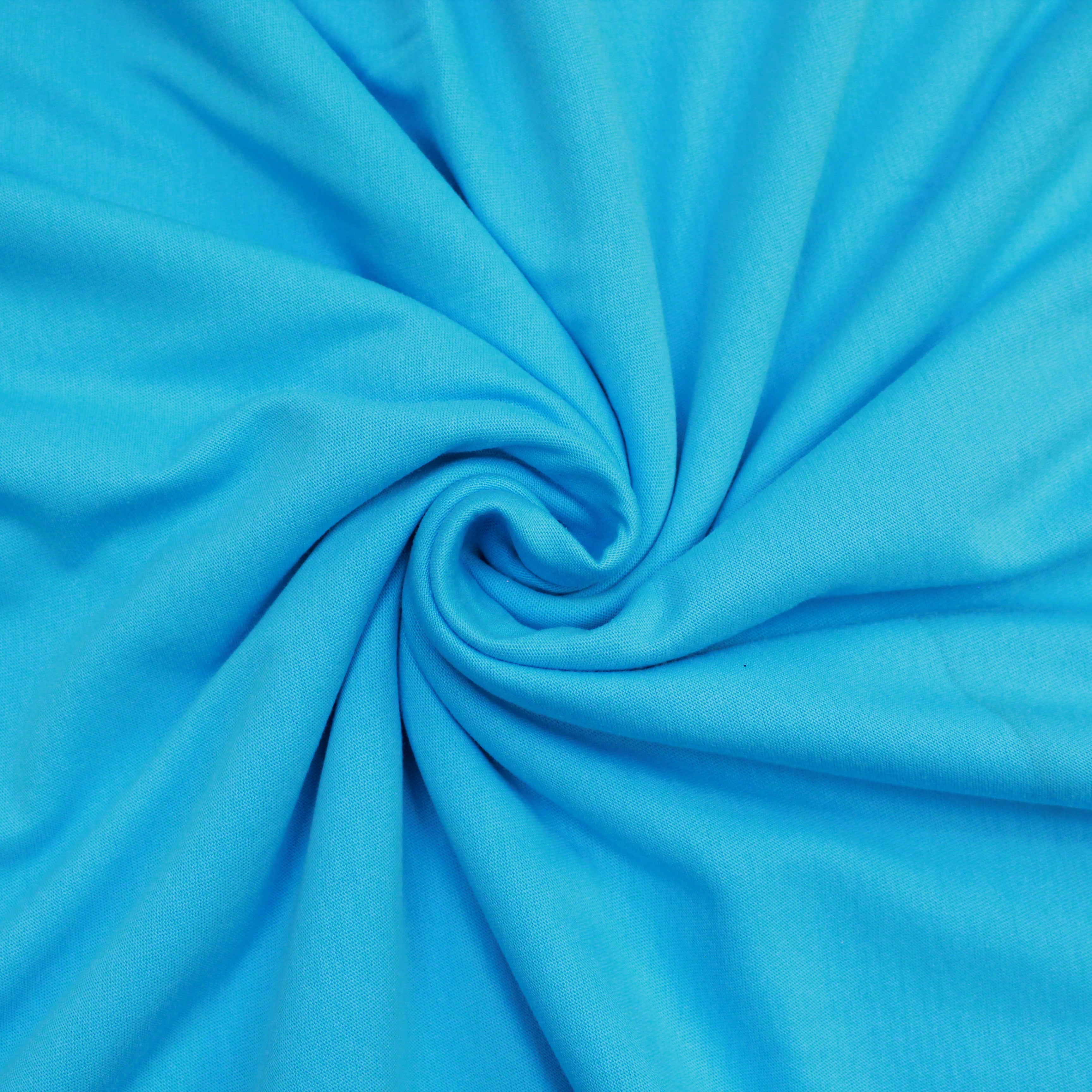 Premium Single Jersey Combed Cotton -  Turquoise