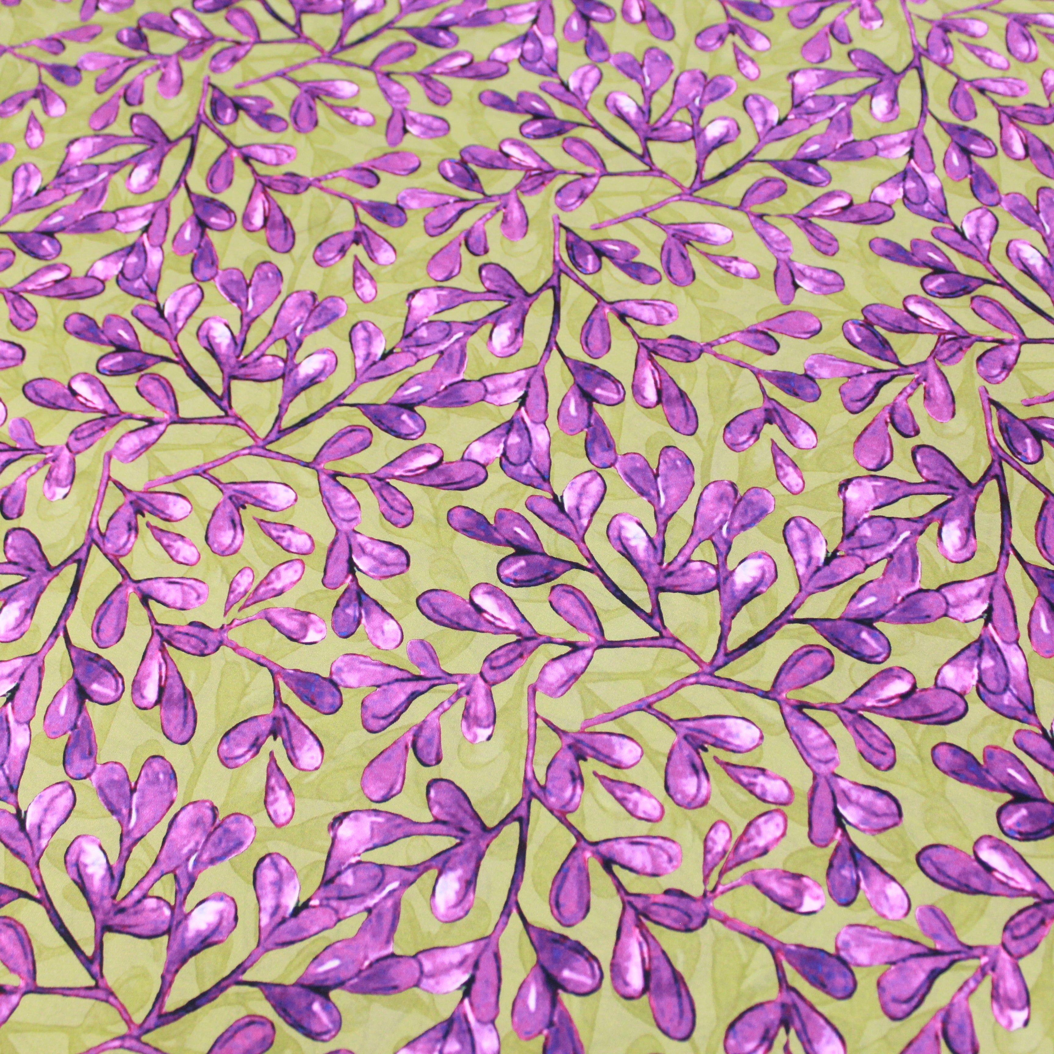 3 Metre Luxury Breathable Dressmaking Floral Cotton Lawn - 60" Lavender