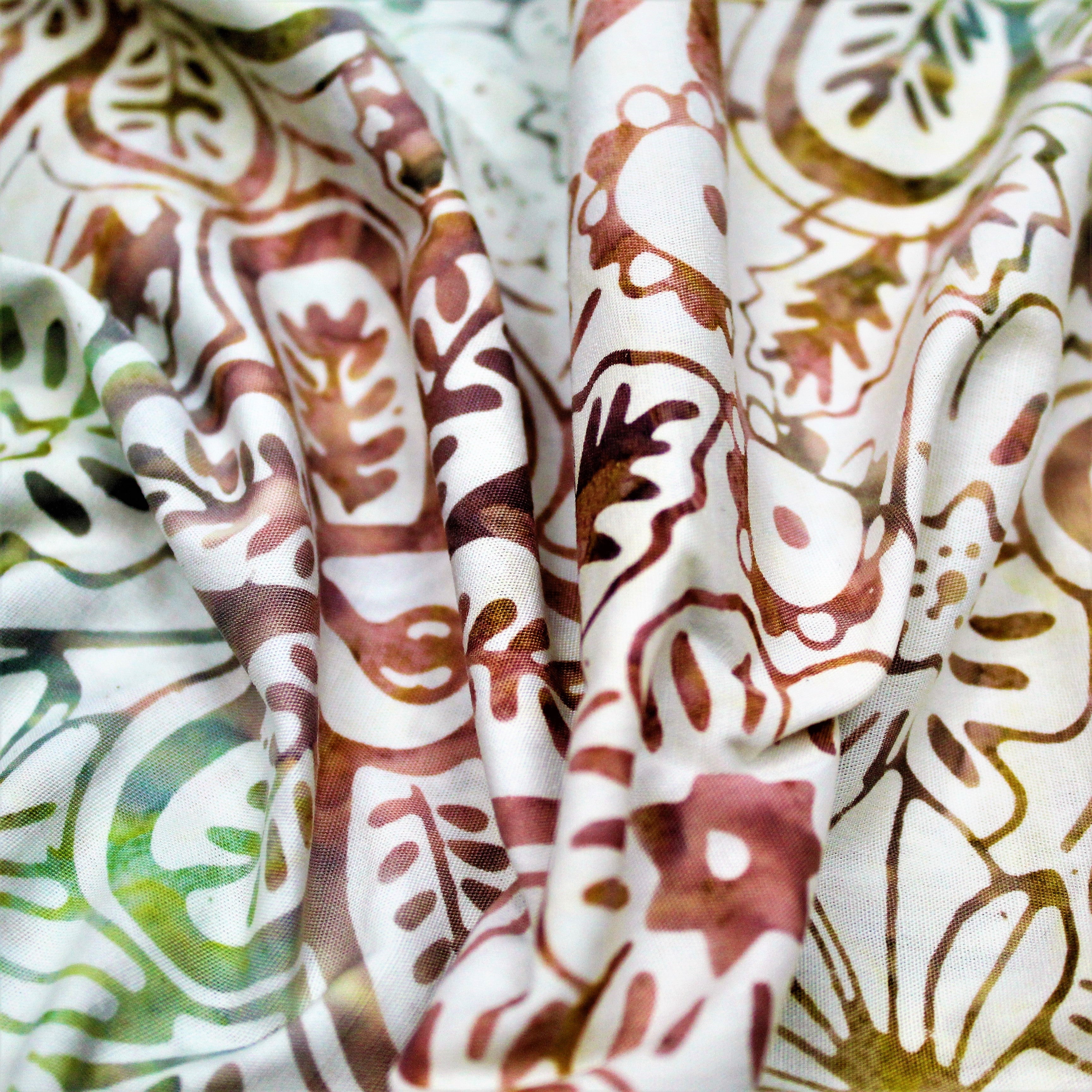 100% Cotton Bali Batik Millefiori 110cm Wide