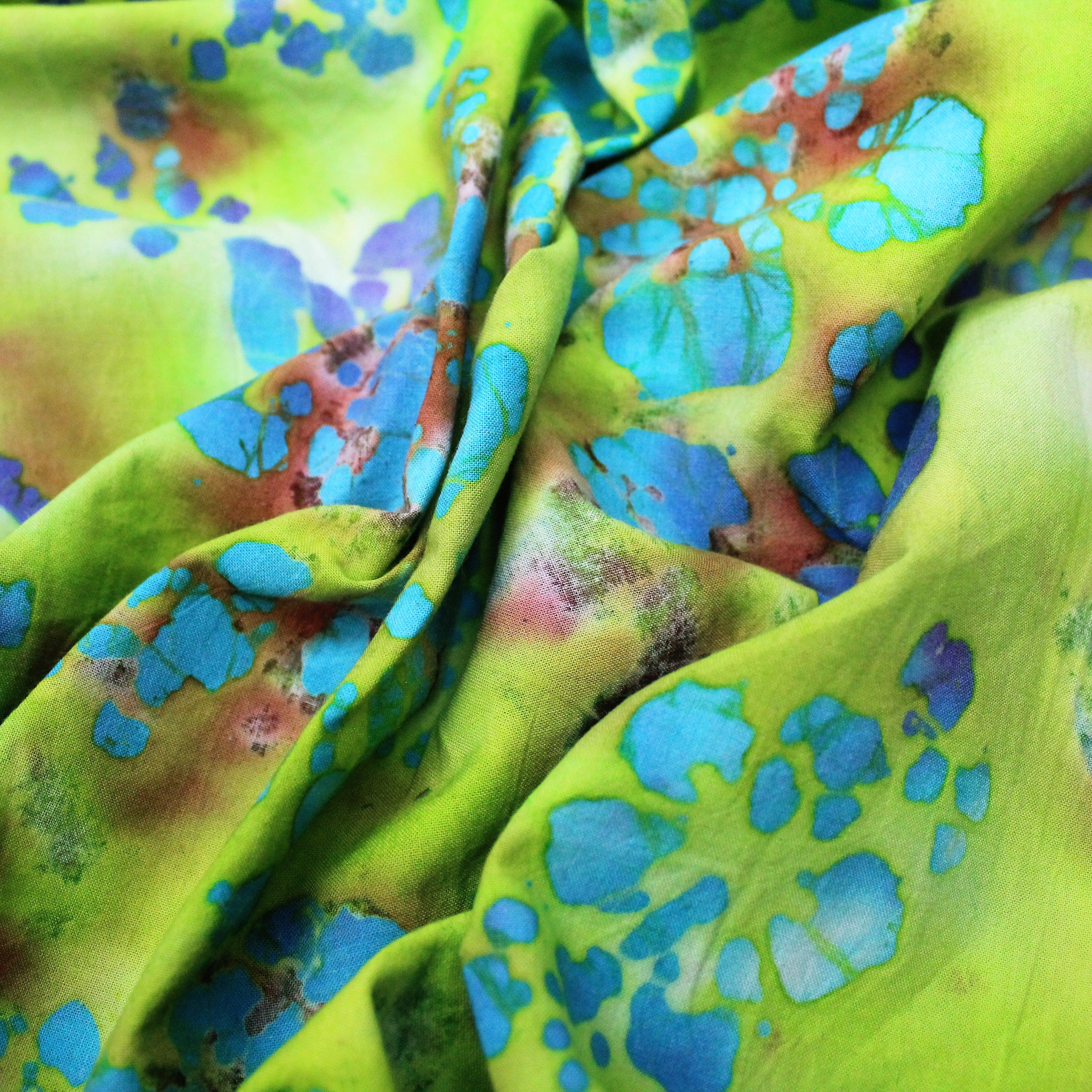 100% Cotton Hand-Dyed Batik Lily Patch 110cm Wide