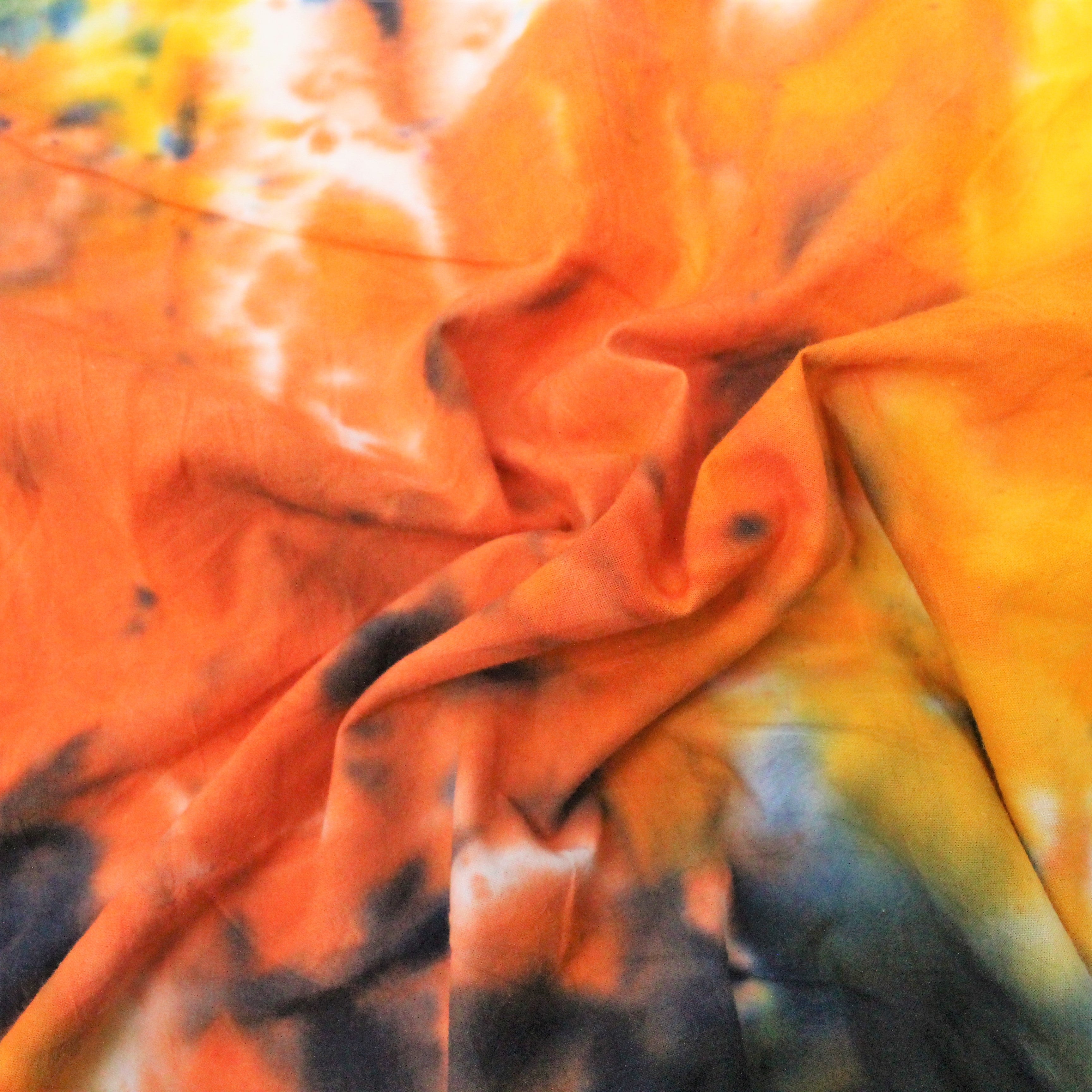 100% Cotton Hand-Dyed Batik Fabric Splash Tie-dye 110cm Wide