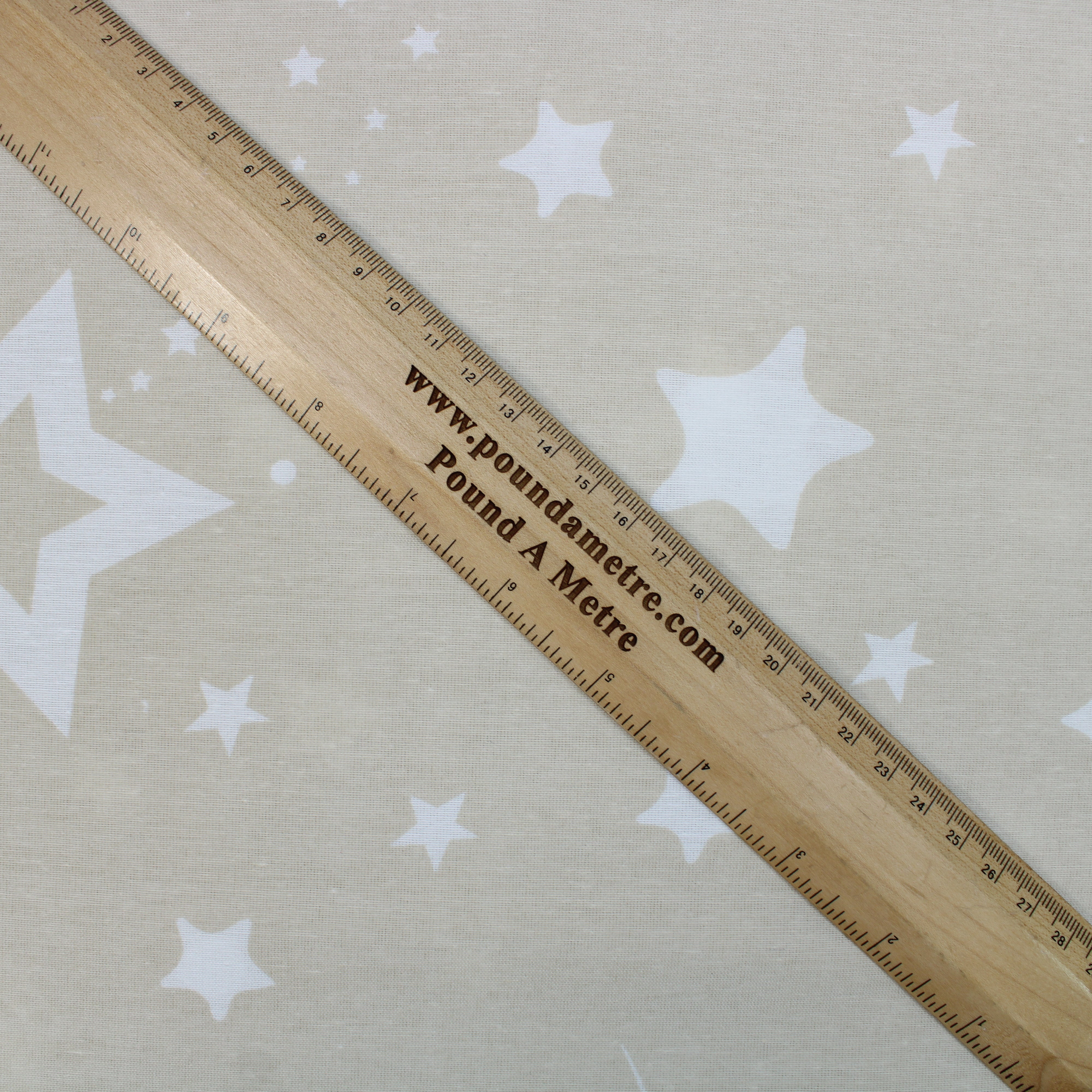 Premium Quality Super Wide Cotton Blend Sheeting, 'Wish Upon A Star', 94" Wide - Beige