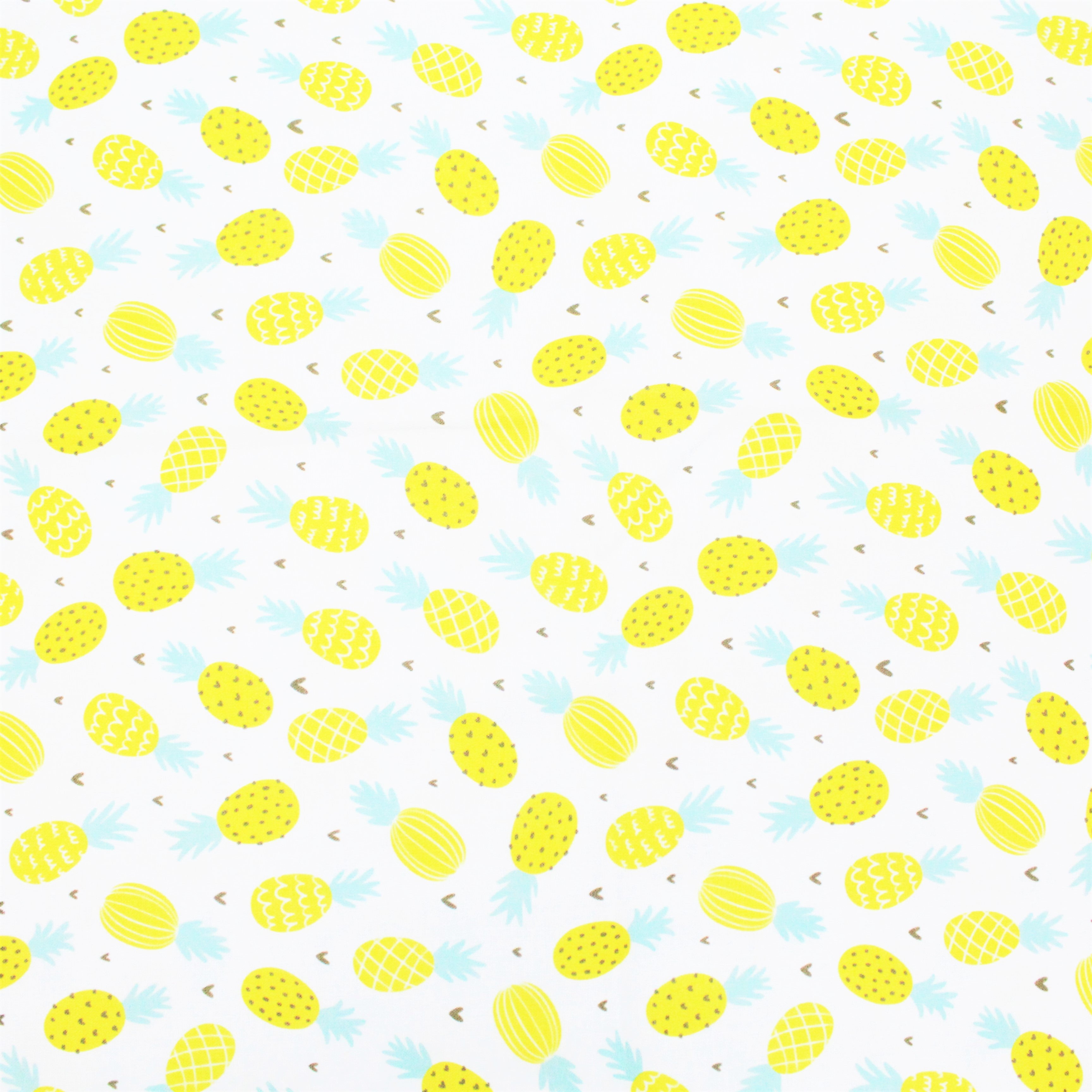 100% Cotton- Funky Pineapple - 145cm Wide