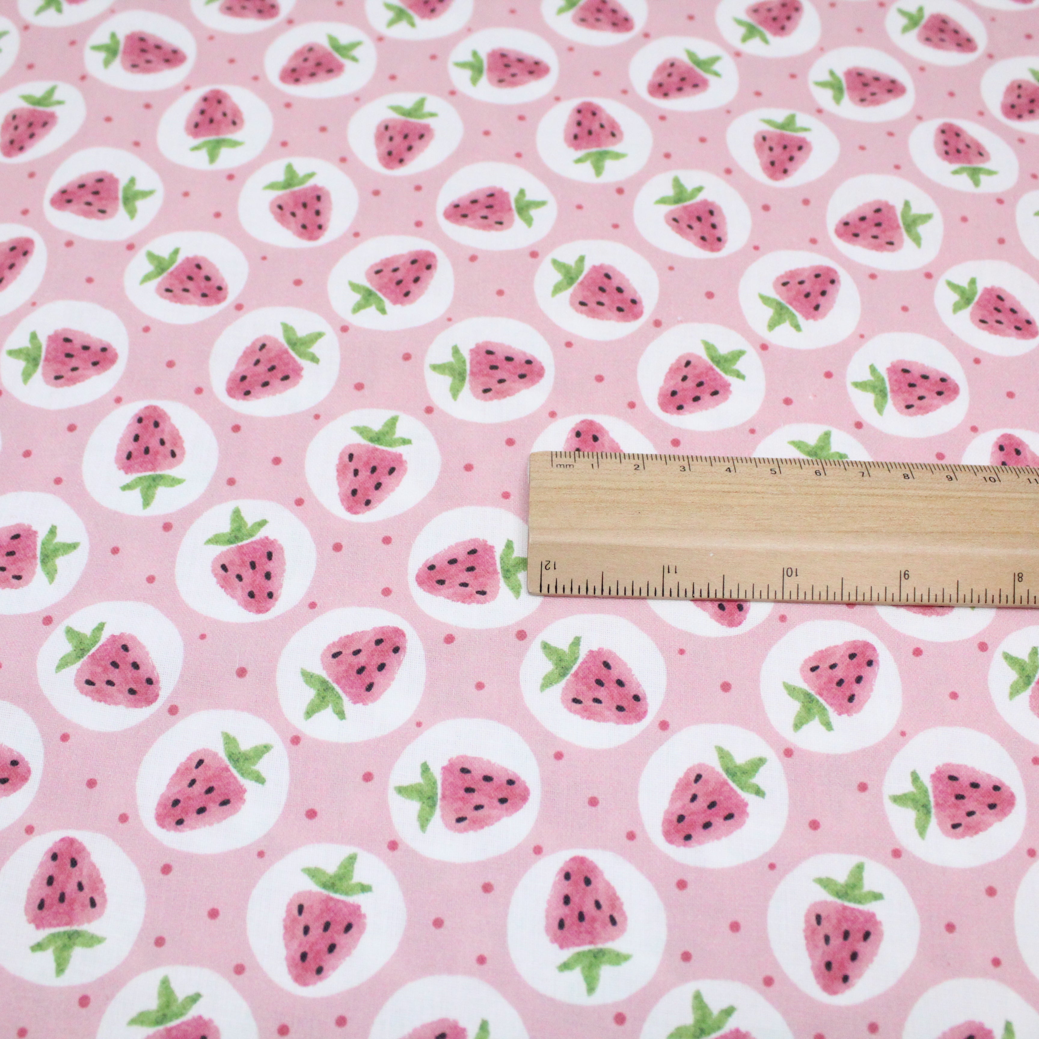 100% Cotton- Strawberry Surprise- 145cm Wide
