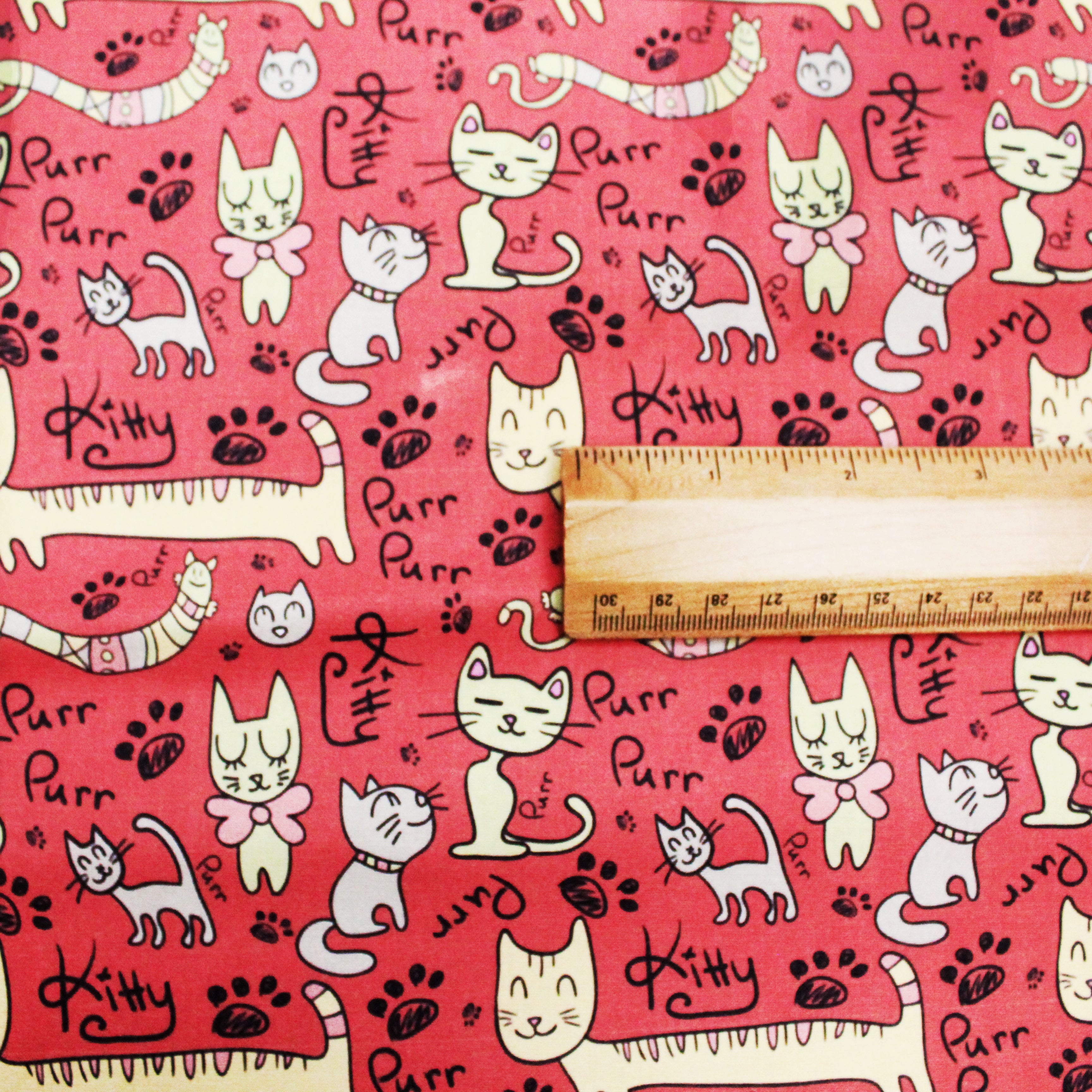 100% Cotton- Kitty Bows - 145cm Wide
