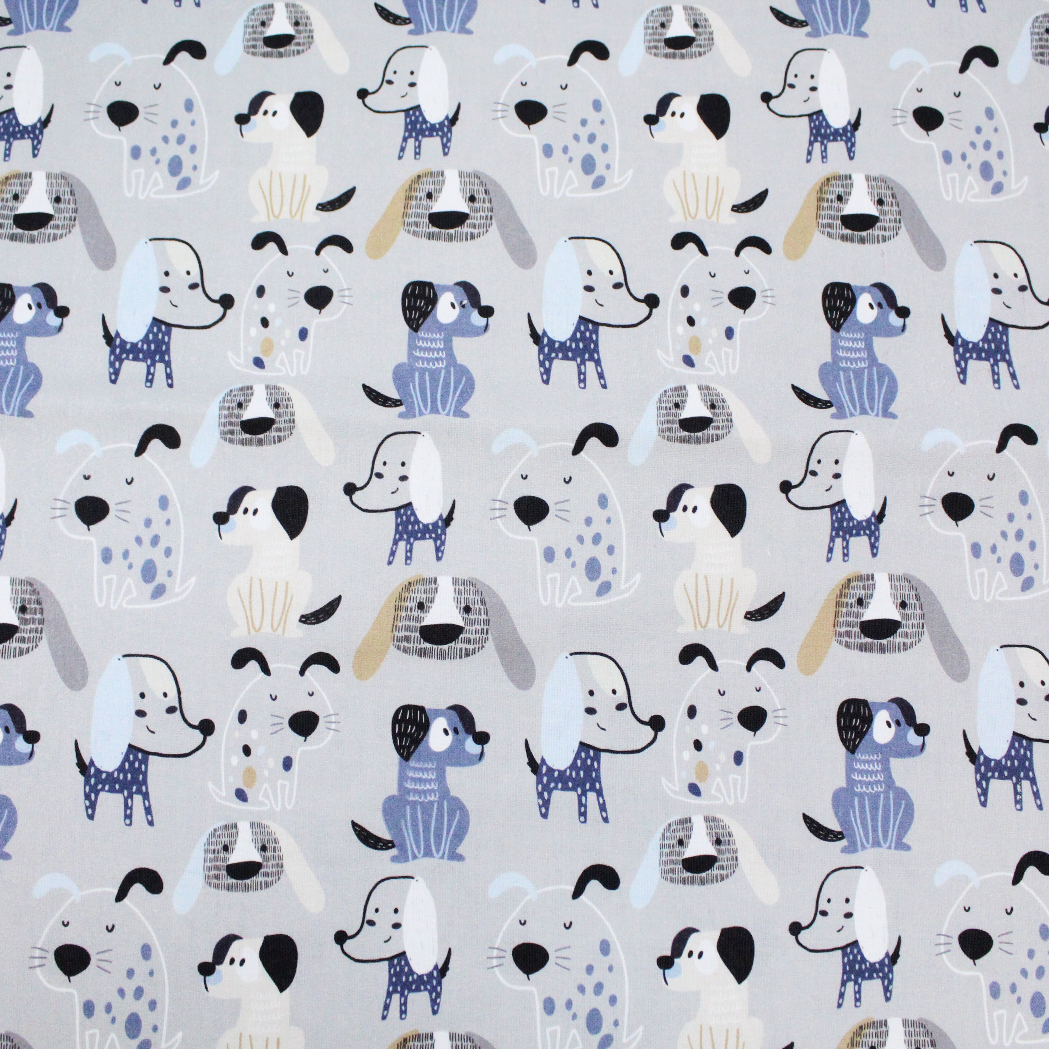 100% Cotton- Pattern Dogs - 145cm Wide