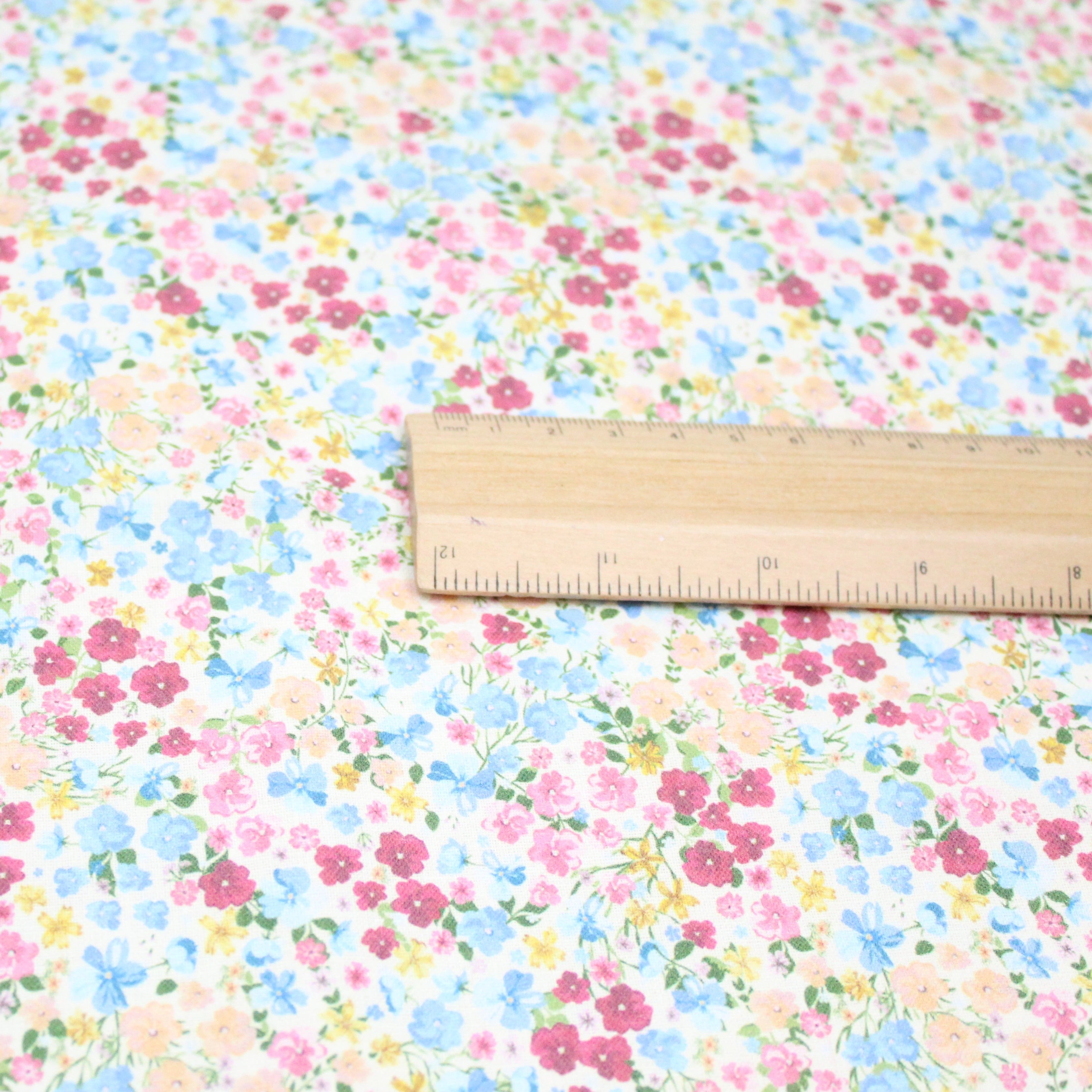 100% Cotton - Ditsy Floral Print - 145cm Wide