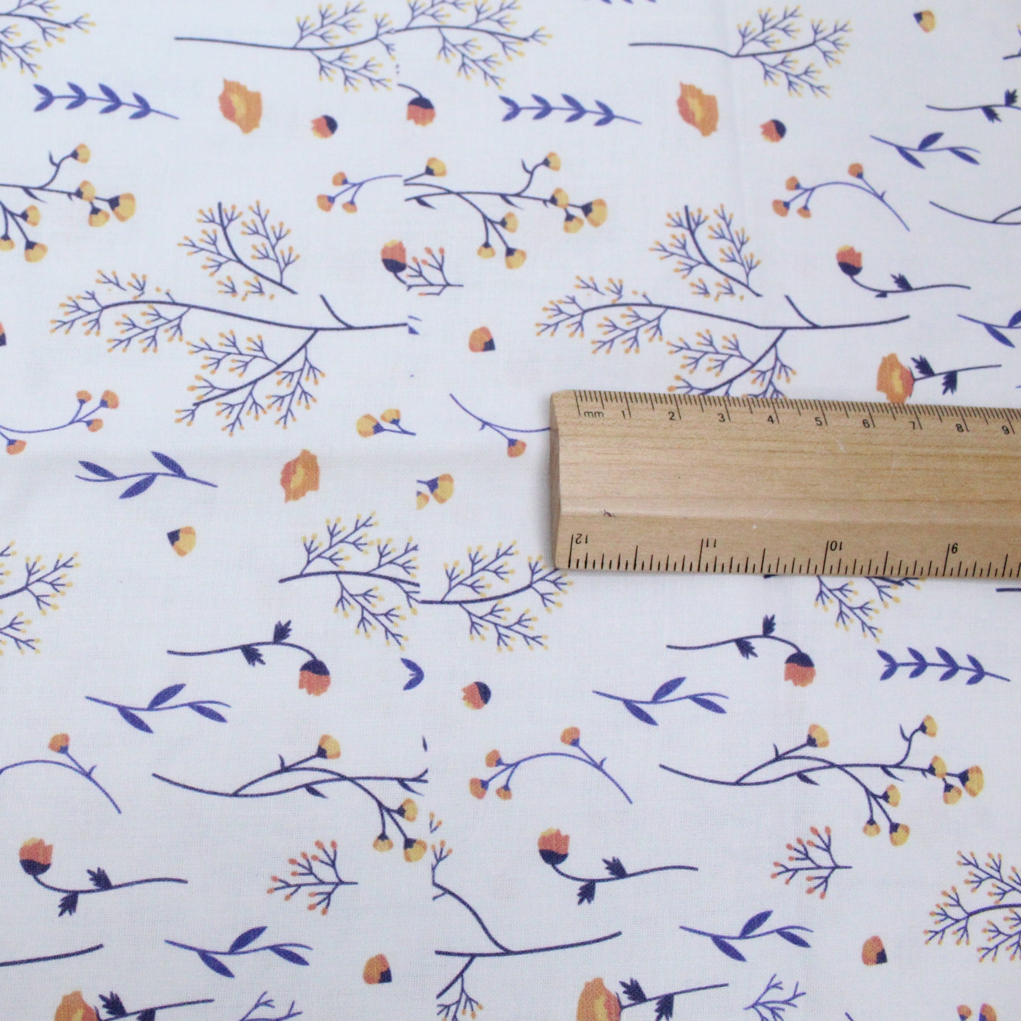 100% Cotton - Branches and Roses - 145cm Wide